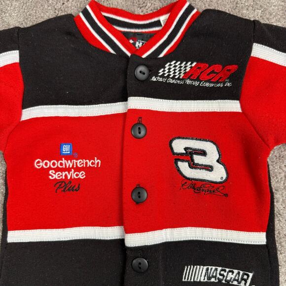 Vtg NASCAR Jumper Size 12M Dale Earnhardt 3 Chase Authentics Romper One Piece - Picture 2 of 4